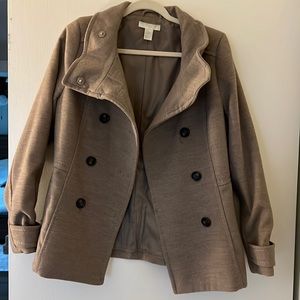 H&M Tan Peacoat, size 10
